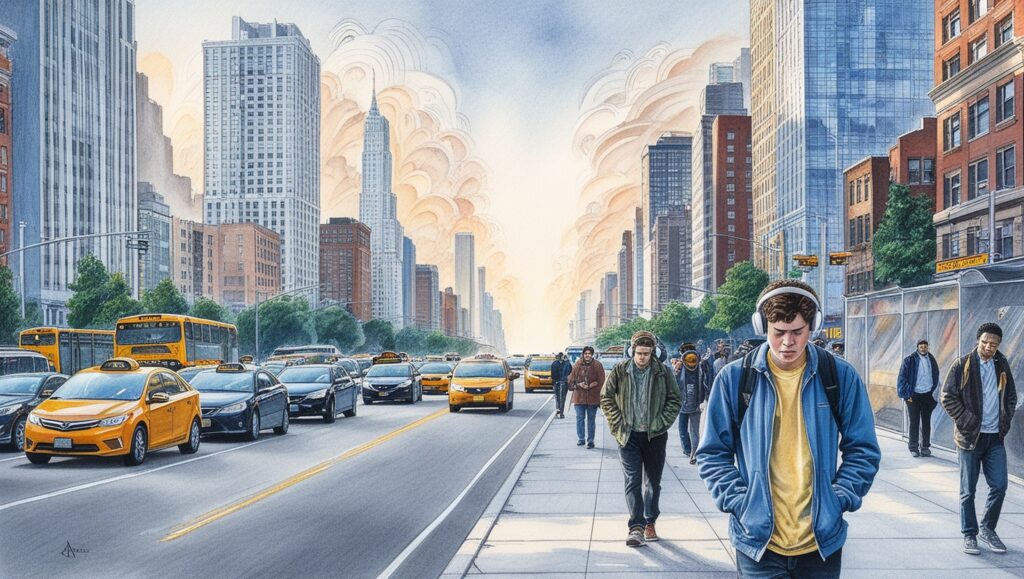 How Does Urban Noise Reshape the Human Brain 2025