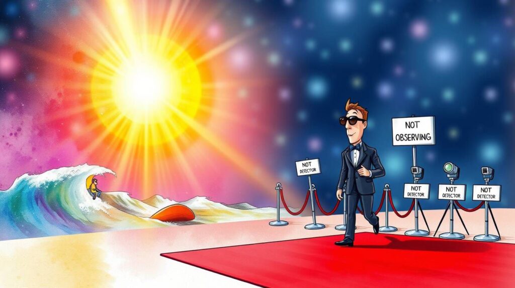 What causes wave-particle duality in photons?