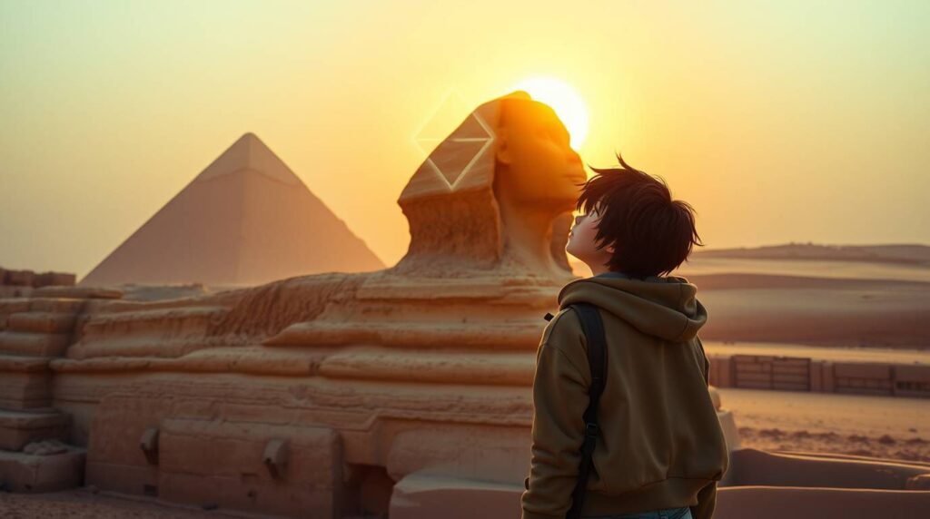 What if the Sphinx hides non-human secrets?