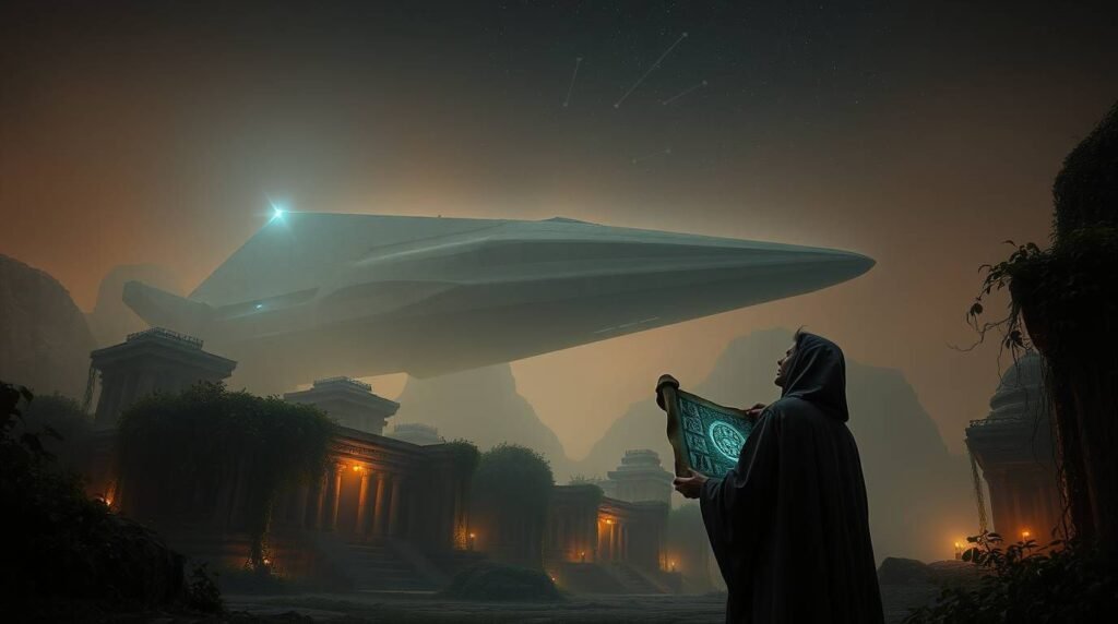 What if ancient texts hide alien truths?