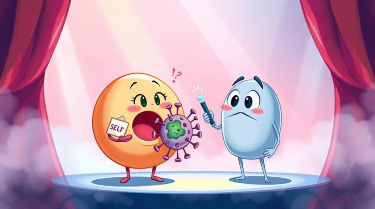 How does the immune system distinguish self from non-self?