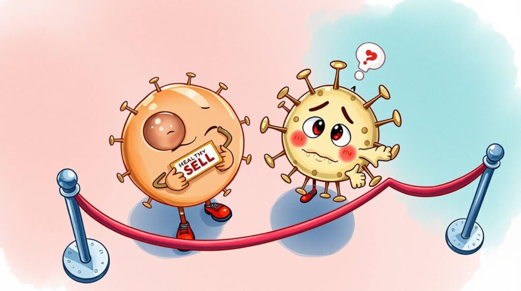 How does the immune system distinguish self from non-self?
