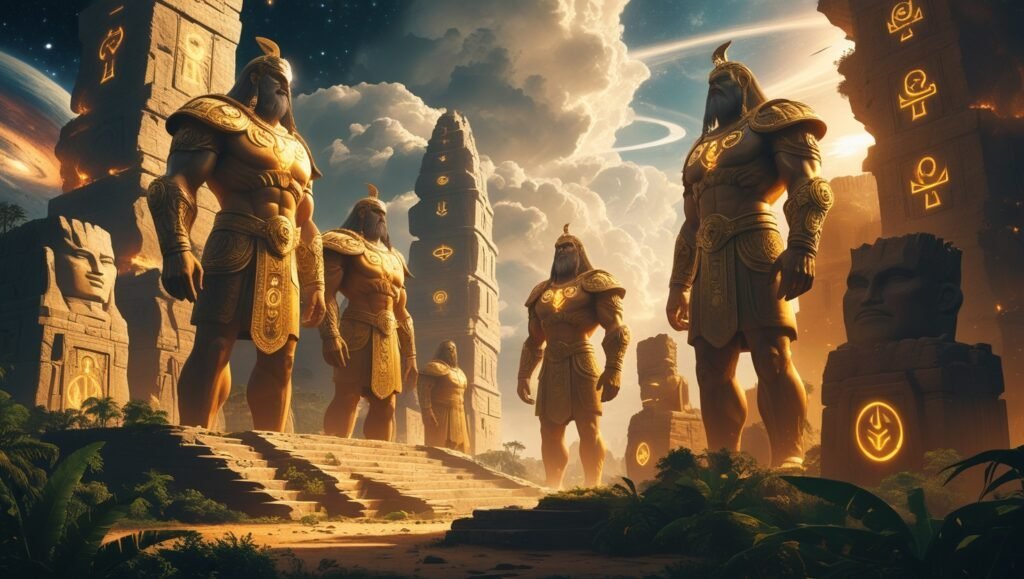 god ruled earth, ancient gods theory, gods before humans, pre-human civilization, lost civilizations, ancient alien gods, anunnaki theory, What If Gods Ruled Earth Before Humans?