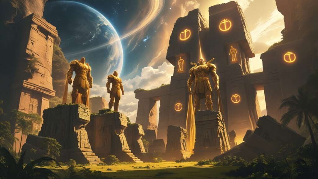 god ruled earth, ancient gods theory, gods before humans, pre-human civilization, lost civilizations, ancient alien gods, anunnaki theory, What If Gods Ruled Earth Before Humans?