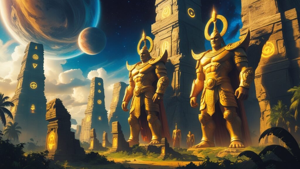 god ruled earth, ancient gods theory, gods before humans, pre-human civilization, lost civilizations, ancient alien gods, anunnaki theory, What If Gods Ruled Earth Before Humans?