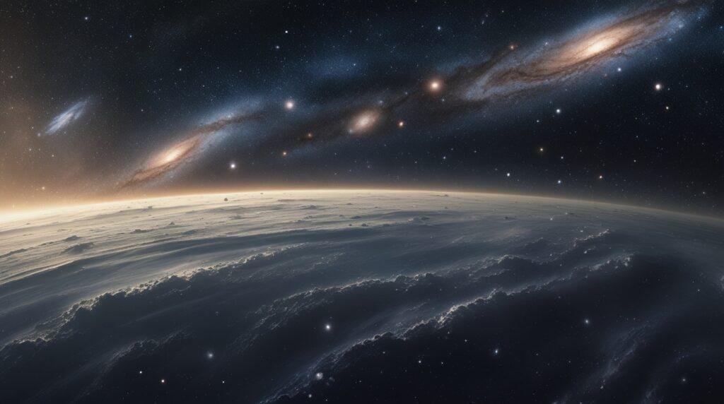 What if the universe has a dark boundary?